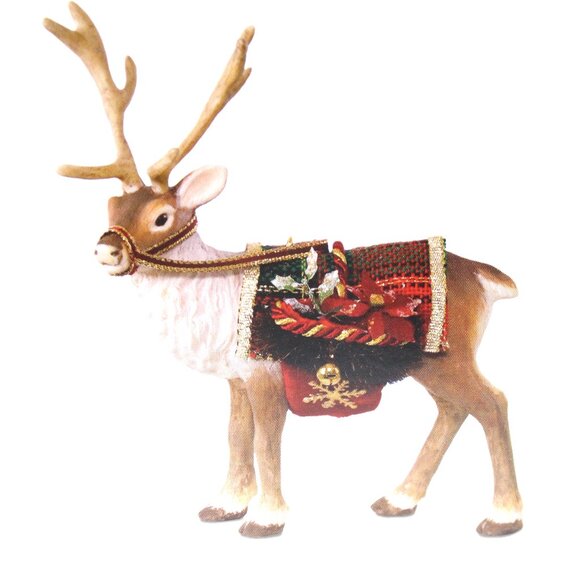 Hallmark FATHER CHRISTMAS'S REINDEER 2017 Keepsake Ornament NIB Limited Edition - Picture 2 of 13